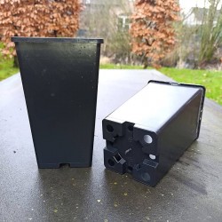 Hohe quadratische Töpfe
